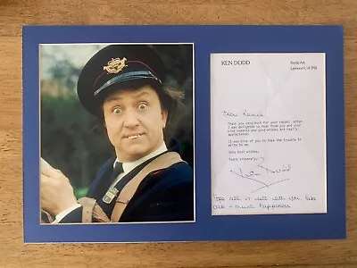 Ken Dodd - Mounted Signed Letter - Knotty Ash Liverpool • £19