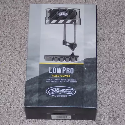 NEW LEFT Handed Mathews Low Pro Series Fixed 6 Arrow Quiver- Black LowPro • $179.99