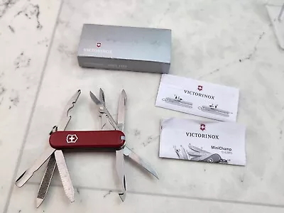 Victorinox Swiss Army Pocket Knife MINICHAMP RED 0.6385 Boxed • $49.99