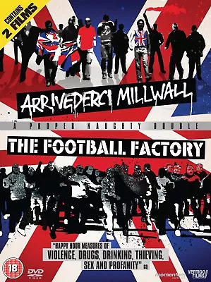 Arrivederci Milwall / Football Factory - DVD - New  Hooligan Gangs • £2.99