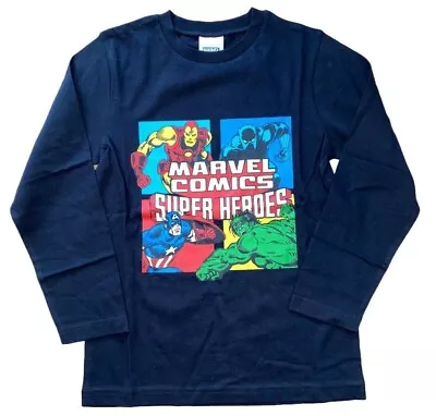 New Boys Marvel Avengers Long Sleeved T-shirt/top.6-7yrs • £5.95