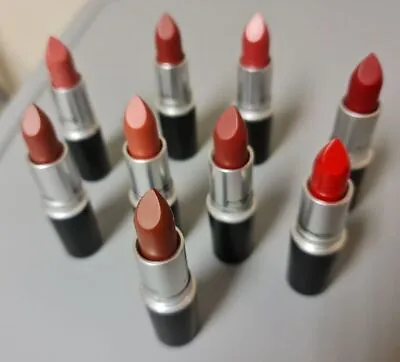 MAC Lipstick 23 Beautiful Shades For All Skin Tones -Full Size 3g- Long Wearing • £8.45