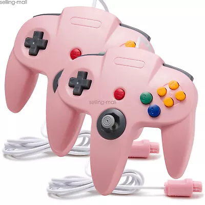 N64 Controller Joystick Joypad Wired For Classic 64 Console Game System Pink • $15.10