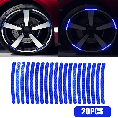 $2.74 • Buy 20x Reflective Warning Decal Car Wheel Tape Safety Strip Protective Sticker