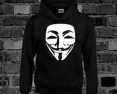 Vendetta Hoody Hoodie Revolution Guy Fawkes Mask Fashion Swag Fresh Hype    • £15.99