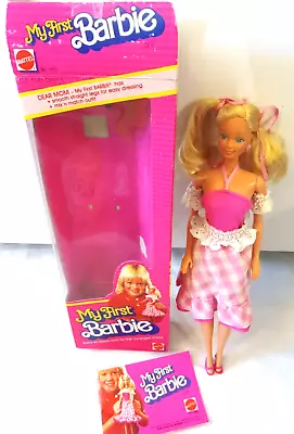 Vintage Mattel 1982 My First Barbie Doll #1875 Box Has Been Opened • $41.25