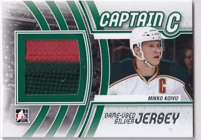 11/12 Itg Captain C Mikko Koivu Silver Game  Used Jersey 2cl • $0.91