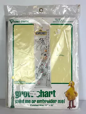 Vogart Craft Sesame Street 1979 Grow Chart Stamped To Embroider Or Paint #9451 • $17.95