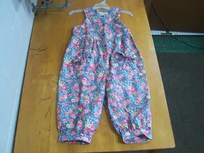 Laura Ashley Girls Mother Child Floral Romper Jumpsuit-Size 9 • $13.99