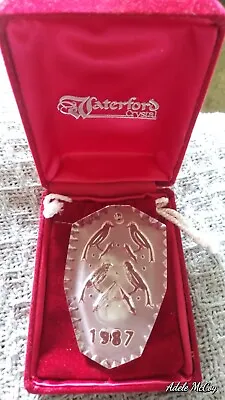 $18 • Buy Waterford 1987 Crystal Christmas Ornament With Original Box