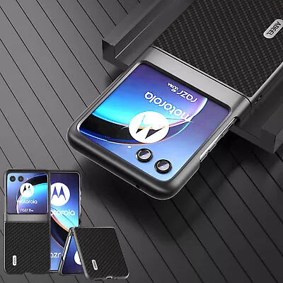 For Motorola Razr+ Luxury Shockproof Hybrid Carbon Fiber Hard PC Case Cover • $7.99