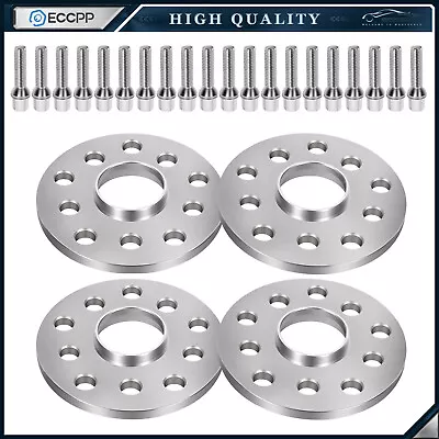 4X 10mm Hubcentric Wheel Spacers 5x100/ 5x112 For Volkswagen Jetta Golf Beetle • $58.48