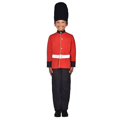 Regal Guard Costume - Boys Age 8-10 - 1 PC | Queen's Royal Soldier Uniform Kit • £18.08