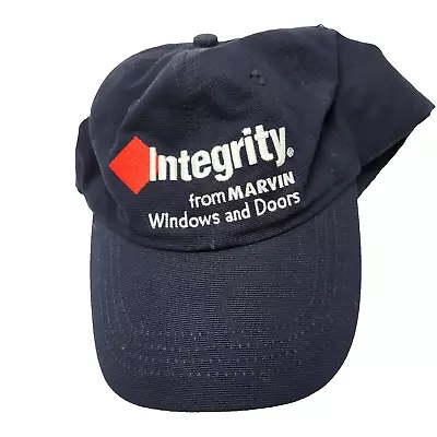 Marvin Windows & Doors Integrity Hat Cap Black Used Strapback B25D Bxblue • $8.99