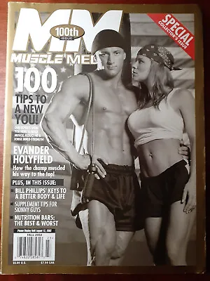 Muscle Media Magazine August 2002 Issue No. 100 Bodybuilding Phillips Holyfield • $10.95