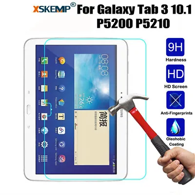 Samsung Galaxy Tab 3 P5200 P5210 P5220 9H Tempered Glass Screen Protector Shield • $13.60
