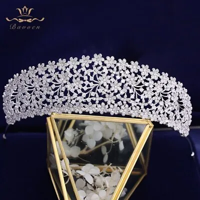 £156.83 • Buy Tiara Bridal Hair Jewelry Wedding Hair Accessories Wedding Crystal Crowns