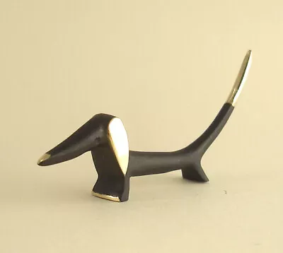 Walter BOSSE Vienna Stylish DACHSHUND Dog Brass Hagenauer Patinated Bronze Era • £57.84