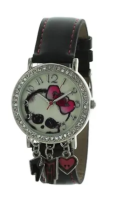 Girls Cute Monster High Watch With Pendants Silver Tone Case W/crystals MHAQ195 • $19.99
