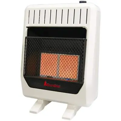 Infrared Plaque Heater 20000 BTU Dual Fuel Ventless Base Blower T-Stat Control • $228.85