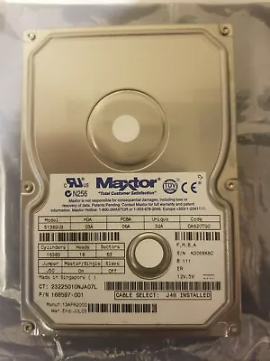 Maxtor 51369U3 13.5GB ATA 3.5  HD DA620TQ0 FMBA DK03A A4DKA PCB 301283100 • $119.95