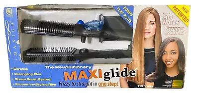 Maxius Maxiglide MX-597 Hair Straightener Steam Burst Iron Flat Smooth Plate • $99.95