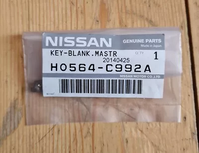 Genuine Nissan Key Blank Master H0564c992a Micra K13 Note • $13.61