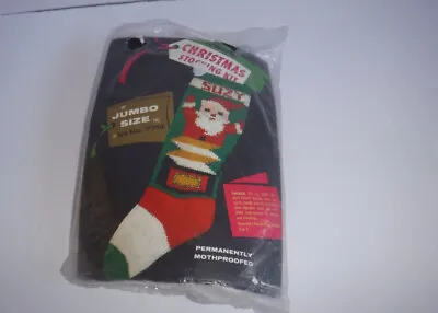 Vintage Bucilla Jumbo Size Knit Christmas Stocking Knitting Kit 7712 Santa • $25.99