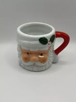 MINI Christmas Santa MUG Cup 1.75 X 2.5 Diameter Is 1.5  • $6.93