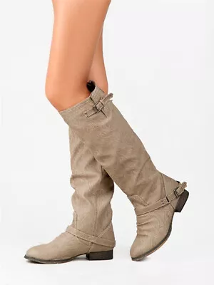 $19.95 • Buy Breckelles Womens Outlaw-81 Western Riding Equestrian Knee High Casual Boots