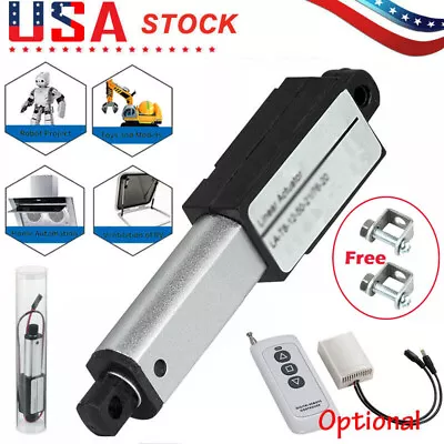 12V Electric Micro Linear Actuator 1.2  2  3  4  Stroke Fast Speed Up To 6inch/s • $22.49