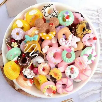 £2.99 • Buy Mix Fake Food Sweets Donuts, Sweet Treats, Cabochon CB 18 Card Toppers