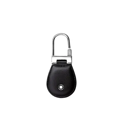 Mens Keychain Montblanc Meisterstück 14085 Key Fob In Black Steel With Ring Hook • $210.93