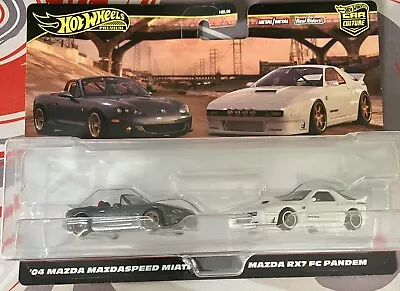 2024 Hot Wheels '04 Mazda Mazdaspeed Miata + RX7 FC Pandem Premium 2 Pack New • $13