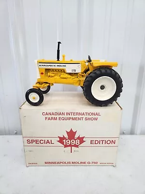 Original 1/16 Ertl Minneapolis Moline G-750 Toy Tractor 1998 Canadian Farm Show • $30