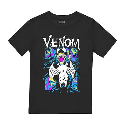 Marvel Kids T-Shirt Marbled Venom Top Tee 7-13 Years Official • £11.99