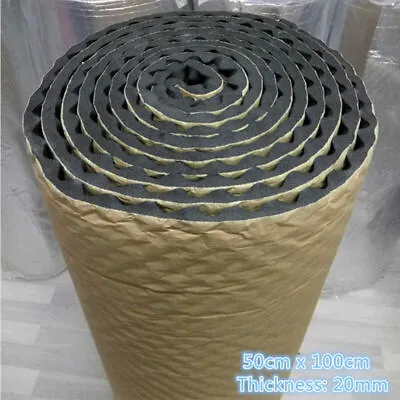 50x100cm 20mm Acoustic Foam Car Deadening Proofing Hood Sound Shield Insulation • $18.17