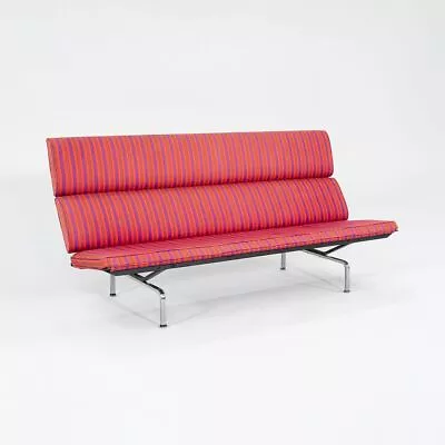 1984 Herman Miller Eames Sofa Compact With Alexander Girard Miller Stripe Fabric • $8500