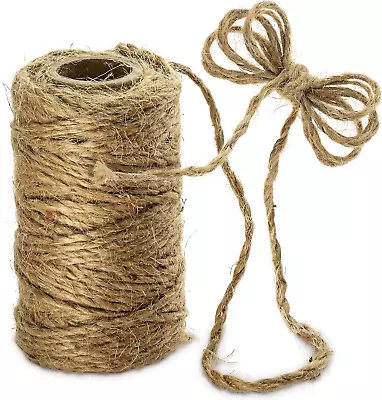 Jute Twine Jute String 2-ply Jute Rope For Garden Floristry Craft Works DIY • £2.76