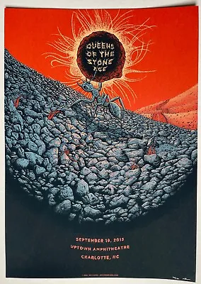 QUEENS OF THE STONE AGE Charlotte 2013 Silkscreen CONCERT POSTER Neil Williams • $175