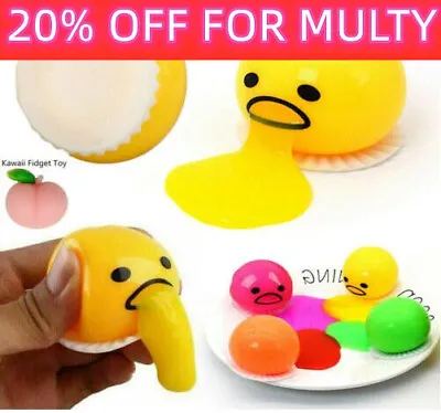 $5.99 • Buy Squishy Yolk Puking Egg Yellow Goop Squeeze Ball Anti-Stress Relievers Toy Gifts