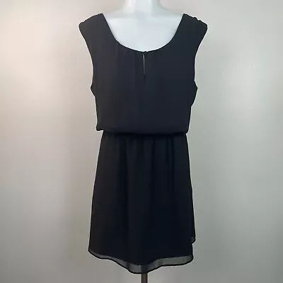 Express Dress Large Black Sleeveless Elastic Waist LBD Women's Cocktail • $14