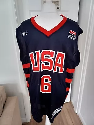 £24.99 • Buy Vintage REEBOK McGrady 6 USA Team Basketball Jersey - Medium