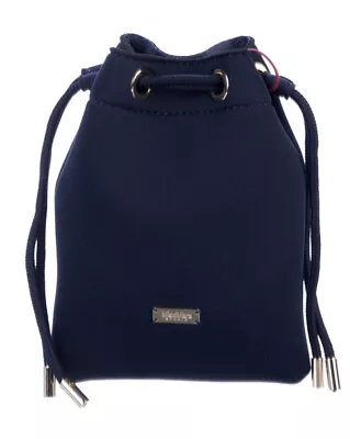 £77.84 • Buy Max Mara Studio Mini Bucket Bag Navy Blue Neoprene NWT