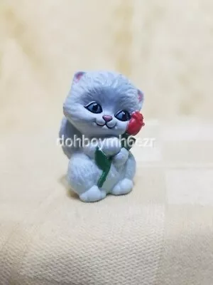 Hallmark Merry Miniatures 1990 Kitten Cat Rose Valentine's Day Love • $8.99