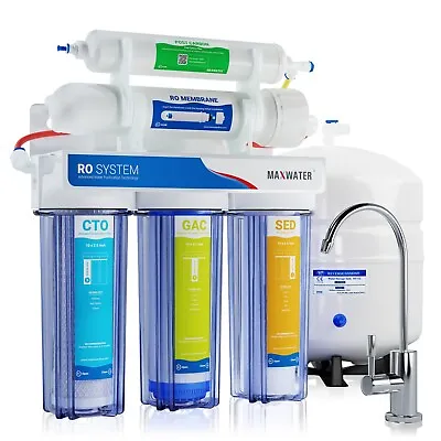 5 Stage Drinking Reverse Osmosis Home Max Water Filter System 100 GPD • $156.70