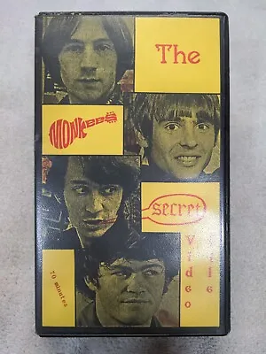 The Monkees Secret Video File VHS MSVF1 Yellow Davy Jones Peter Tork Dolenz • $42.50
