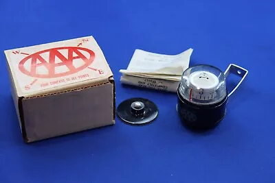 Vintage AAA Vehicle Compass W/ Mount Autos Boats Planes NEW CONDITION Automobile • $11.50