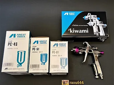 ANEST IWATA KIWAMI-1-16B12 1.6mm Gravity Feed Spray Gun Select No / With Cup • $325.48