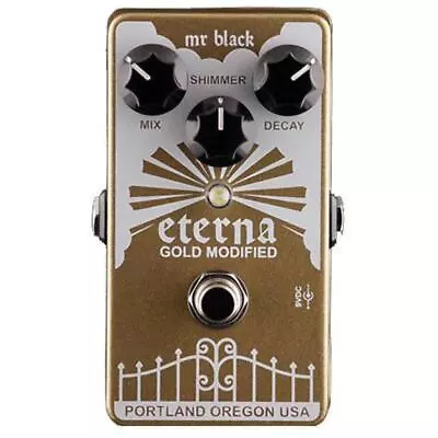 Mr. Black Eterna Gold Modified Reverberator Reverb Pedal • $179.95